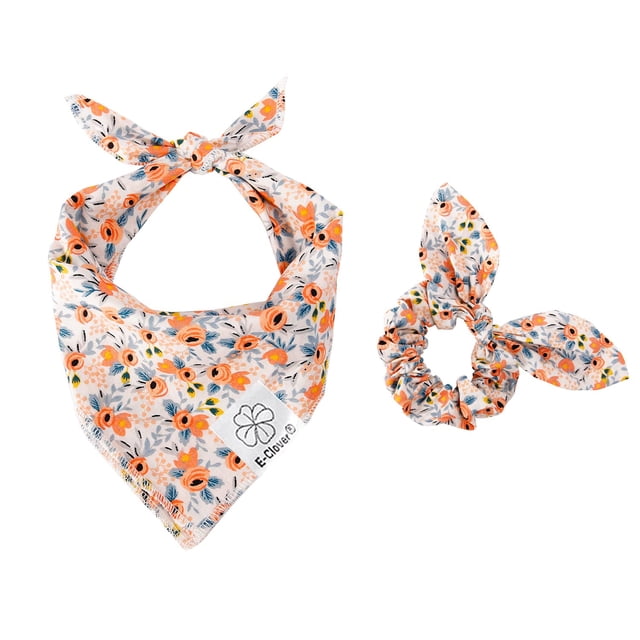 Set de pañuelos y coleteros para perros E-Clover para el Día de San Patricio