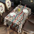 thumbnail image 3 of Boho Bohemia Geometric Line Art Rectangle Tablecloth 60"x120",Waterproof Polyester Rectangle Table Cloth, Wipeable Spillproof Polyester Tablecloth for Dining, Camping, Indoor and Outdoor, 3 of 6