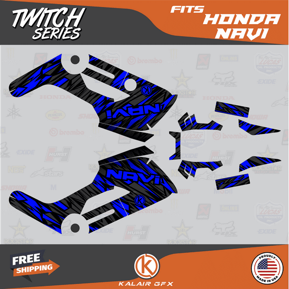 Kalair GFX Graphics Kit for Honda NAVI (2016-2022) Twitch Series