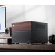 thumbnail image 3 of Funda para PC JONSBO N4, NAS negra, madera de nogal, 8 compartimentos, micro ATX, 3 of 9