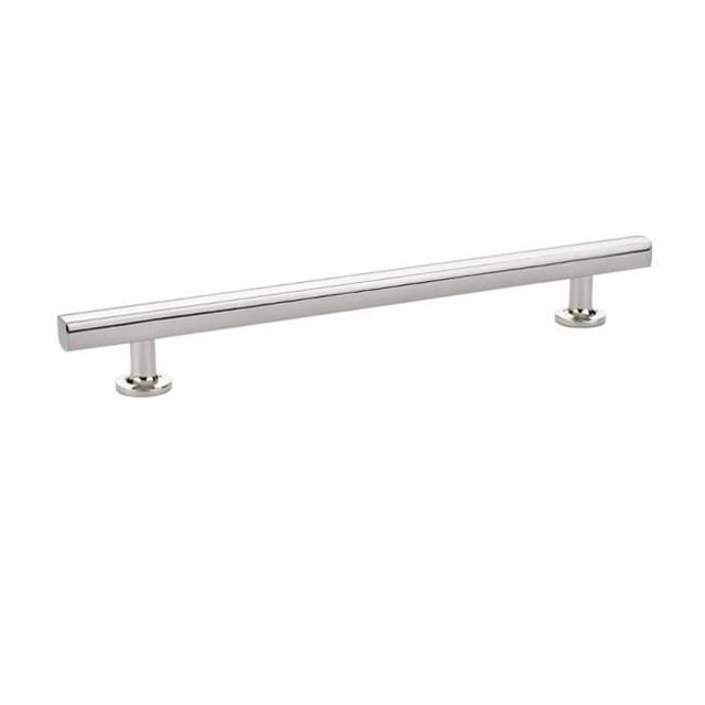 Emtek 86456US14 Traction de Pierre de Taille Libre de 8 Po&44; Nickel Brillant