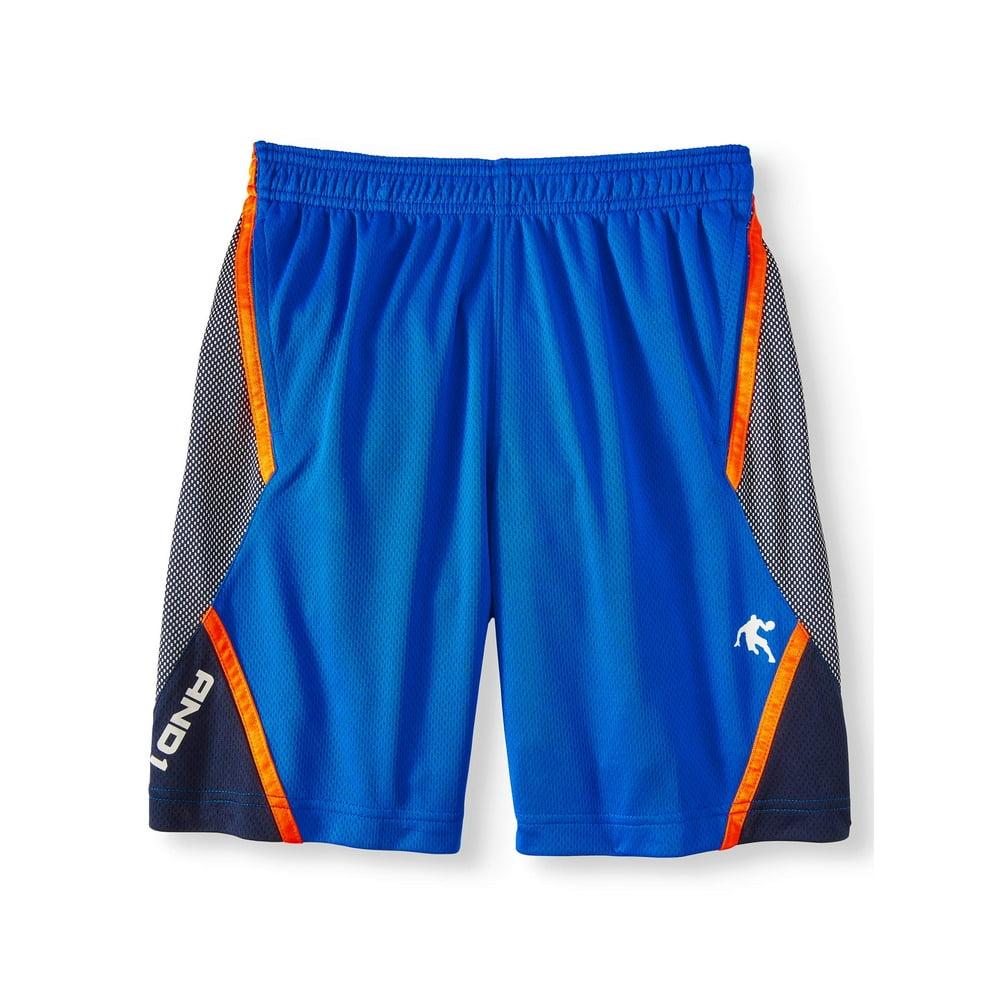AND1 - AND1 Polyester Mesh Layup Basketball Shorts with Pockets (Little ...