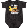thumbnail image 3 of Inktastic I'm 2 and Crushing It Construction 2nd Birthday Boys or Girls Baby Bodysuit, 3 of 5