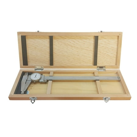- HD 12'' Stainless Steel Long Range Dial Caliper Upper Jaw 0.001'' Graduation