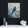 thumbnail image 5 of Creowell Canvas Nature Wall Art Home Paintings & Prints Peaceful Winter Bluebird Modern Romantic Wall Hanging Abstract Artwork Decorations for Bedroom Office Kitchen 16x20 in / 12x16 in, 5 of 5
