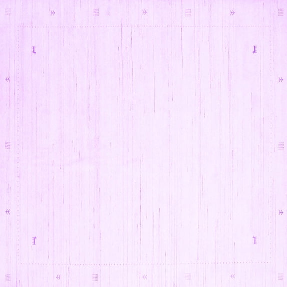 Ahgly Company Indoor Square Solid Purple Modern Area Rugs, 4' Square