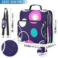 thumbnail image 3 of Abstract Circle Design Stripes Lines Zipper Binder Bag 3 Ring Binder Bag,Large Capacity Durable Binder Organizer Bag, 3 of 8