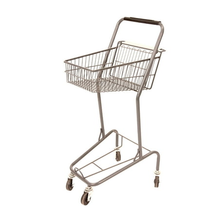 SSWBasics Mini Shopping Cart - 100 Pound Weight Capacity - Household Utility and Commercial Cart - Cart Basket is 15 1/2" and Tapers to 11 1/2" W - Great for Thrift Retail Pharmacy and Home Use
