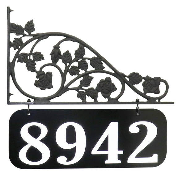 Address America  Rose Lamppost Sign 16" x 6" Plaque