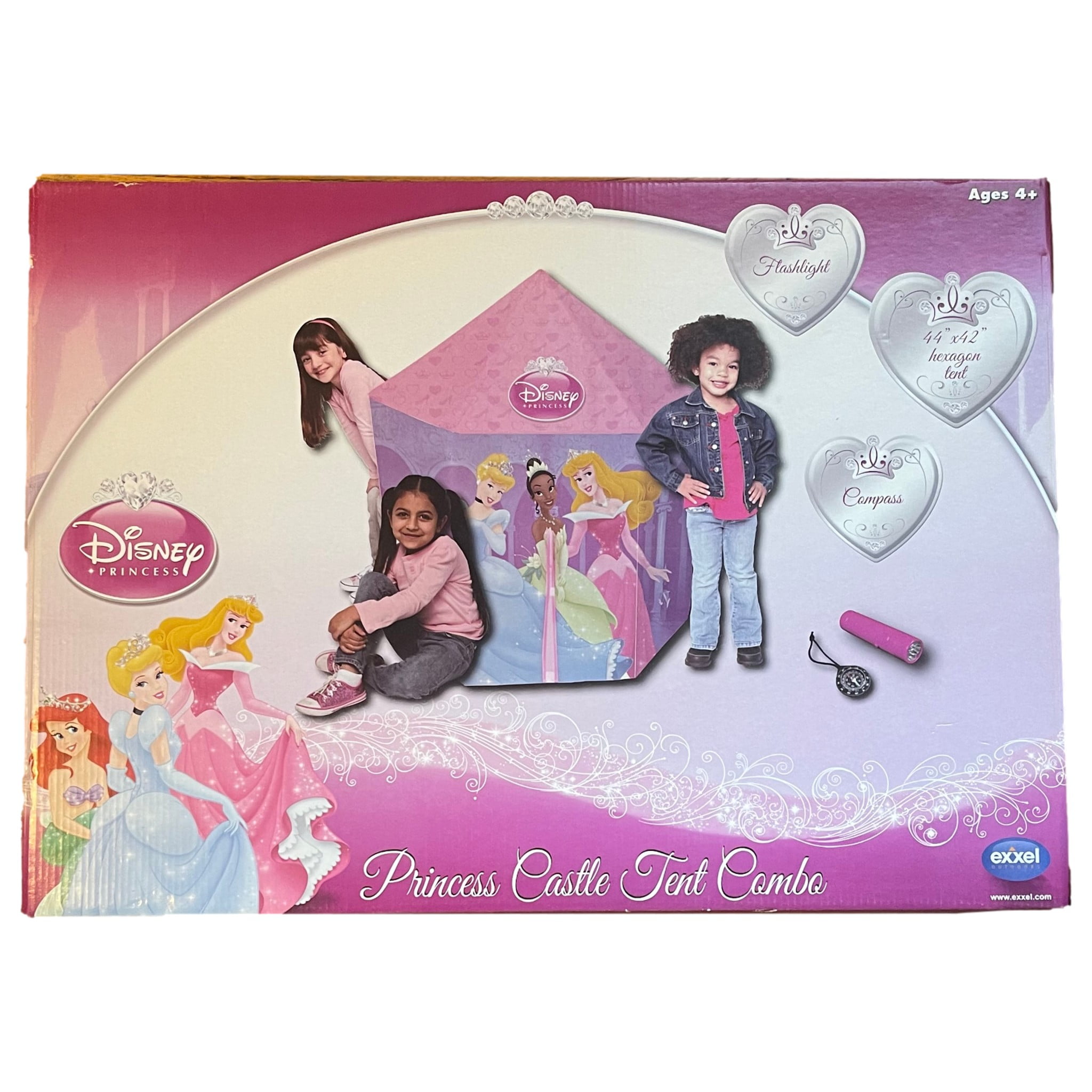 Exxel Disney Princess Castle Tent Combo Playhouse - Walmart.com
