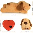 thumbnail image 2 of Juguete para cachorros, ayuda conductual, latido del corazón, mascota de peluche cálido, perro esquí esquí Gafas de esquí, 2 of 5