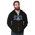 thumbnail image 5 of Fathers Day Commander in Chief Dad Zip Hoodie Sweatshirt Men Brisco Brands S, 5 of 6