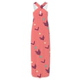 thumbnail image 3 of Birdeem Robe Longue Décontractée Sans Manches à Col en V Imprimée Ample pour Femmes + Poche, 3 of 5