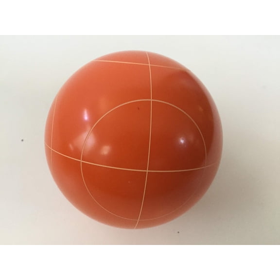 Replacement Bocce Ball - 107mm - Orange with Circle Pattern