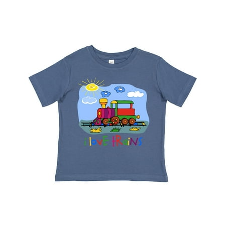 

Inktastic I Love Trains Gift Toddler Boy or Toddler Girl T-Shirt