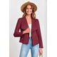 thumbnail image 4 of Chaqueta Corta de Gamuza Sintética PRETTYGARDEN 2025 Vino Tinto XL, 4 of 9
