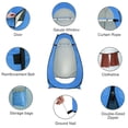 thumbnail image 6 of TopComfy 1-2 Person Pop-Up Privacy Tent with Zipper Door, Portable Toilet Shower Changing Room, Instant Setup Camping Shelter for Outdoor Activities, Blue, 6 of 6