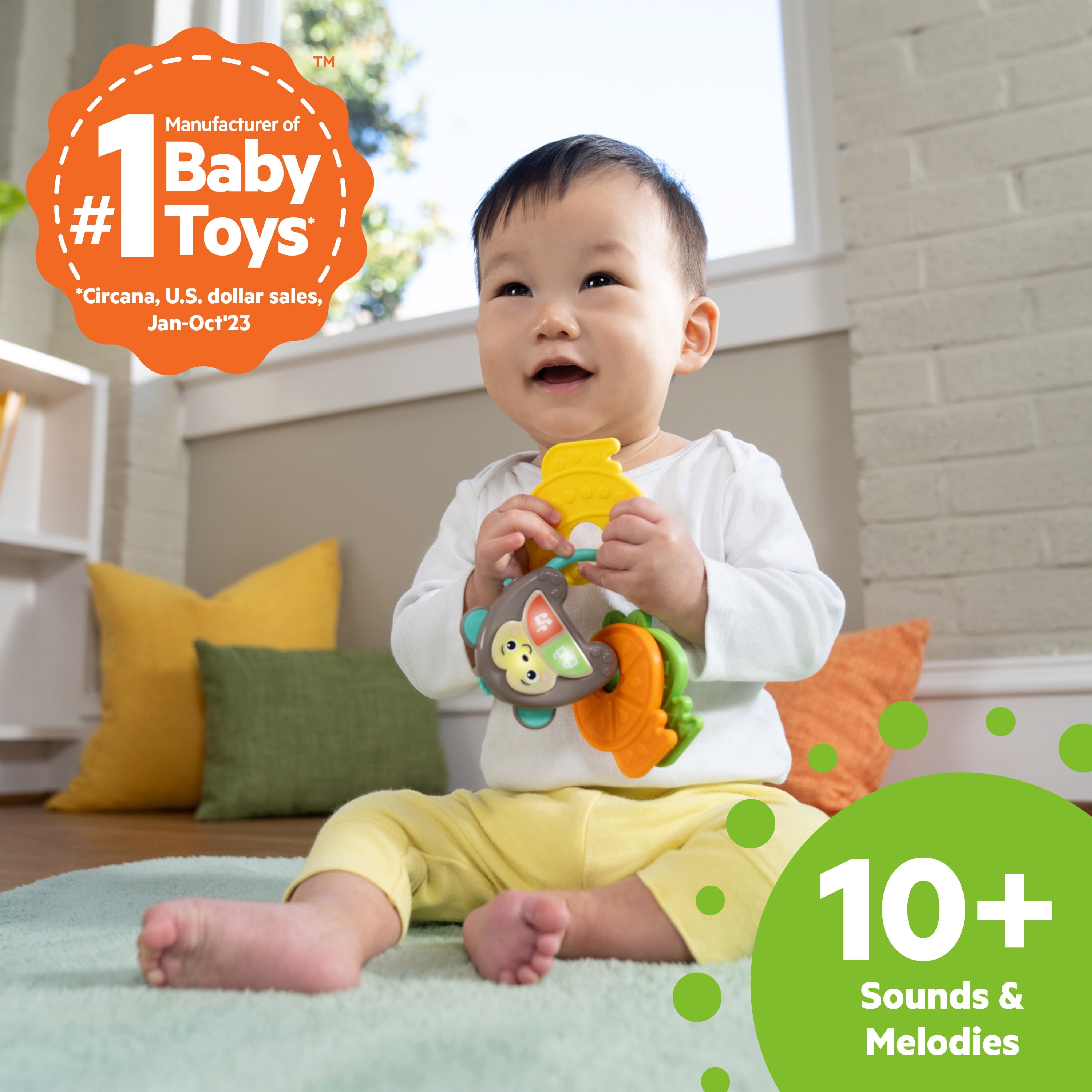 Bebe Fuerte Infant Toy Crinklie Panda with Peek-a-Boo Kettlebell