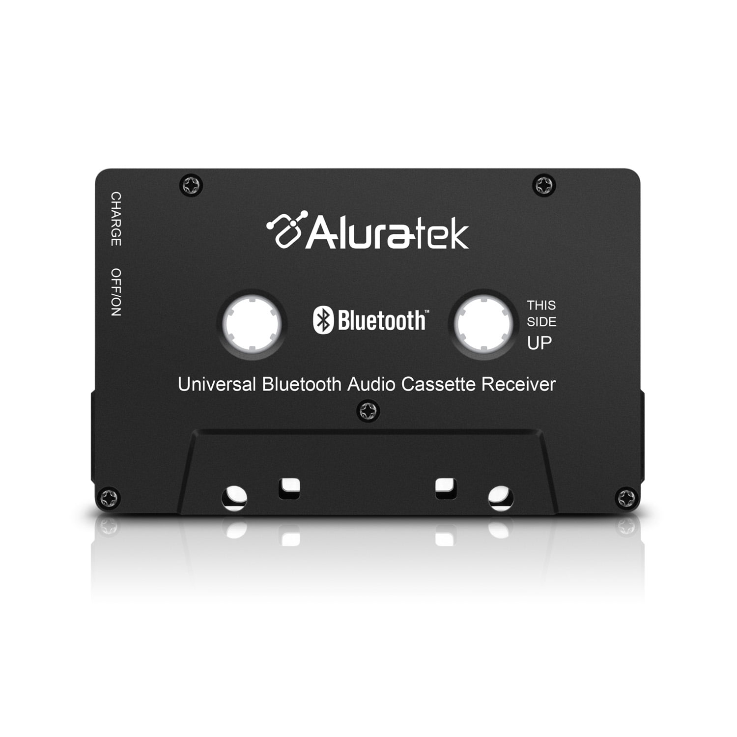 Aluratek Universal Bluetooth Audio Cassette Receiver, Built-in Rechargeable Battery, Up to 8 Hours Playtime, Audio Receiving up to 33 Feet, ABCT01F