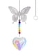 thumbnail image 1 of Atrapasueños de cristal de mariposa, máquina colgante de arcoíris de cristal para decoración de ventana, hogar y jardín, 1 of 5