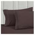 thumbnail image 6 of Luxury 4-Piece Sheet Set, Ultra Soft 1800 Premium Hotel Quality Microfiber Sheet Set, Fits Mattresses Up to 18 to 24 Inches Extra Deep Pocket - Breathable and Secure Fit, Twin XL, Brown, 6 of 9