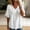 A1-White, variant on Tunic with Frayed Trim 3/4 Length Sleeve Tassel Trim Blouse Fringe Trim Layered Ruffle Sleeve Tunic V Neck Tunic Top Summer Blouses Linen Tunic Womens Blouses Gauze Work Blouse Red M