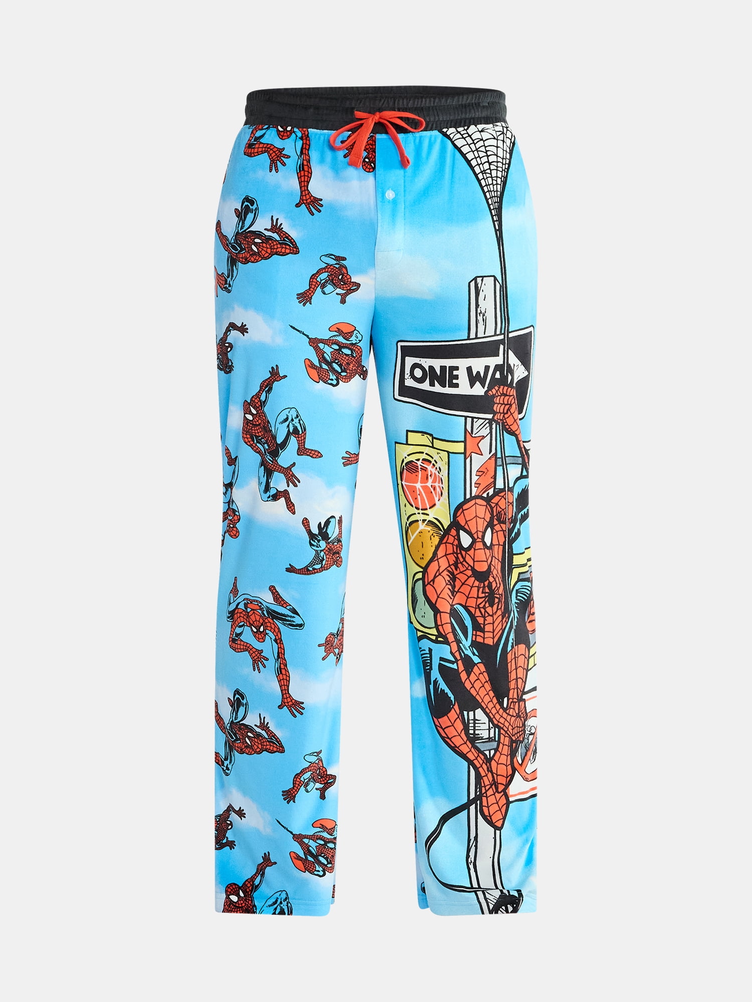 Spider-Man Men's and Big Men's Split Leg Graphic Pants, Sizes S-2XL