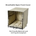 thumbnail image 2 of Pet Dreams Luxe Velour Crate Set for Dogs 3pcs, Original Cover, Pad & Bumper, Coco Brown, Small 24", 2 of 8