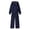 Navy-L9LVB, variant on OJSFQUFP Girls 2 Piece Tracksuit Set Zip‑Up Hoodie Jacket Wide Leg Pants Kids Casual Sport Outfit for School
