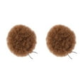 thumbnail image 3 of VONKY Convenient Synthetic Afro Ponytail Clip Lightweight And Comfortable To Wear Brown 2Set, 3 of 6
