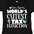 thumbnail image 4 of Inktastic I'm the World's Cutest Tax Deduction Blue Hearts Boys or Girls Baby Bodysuit, 4 of 5