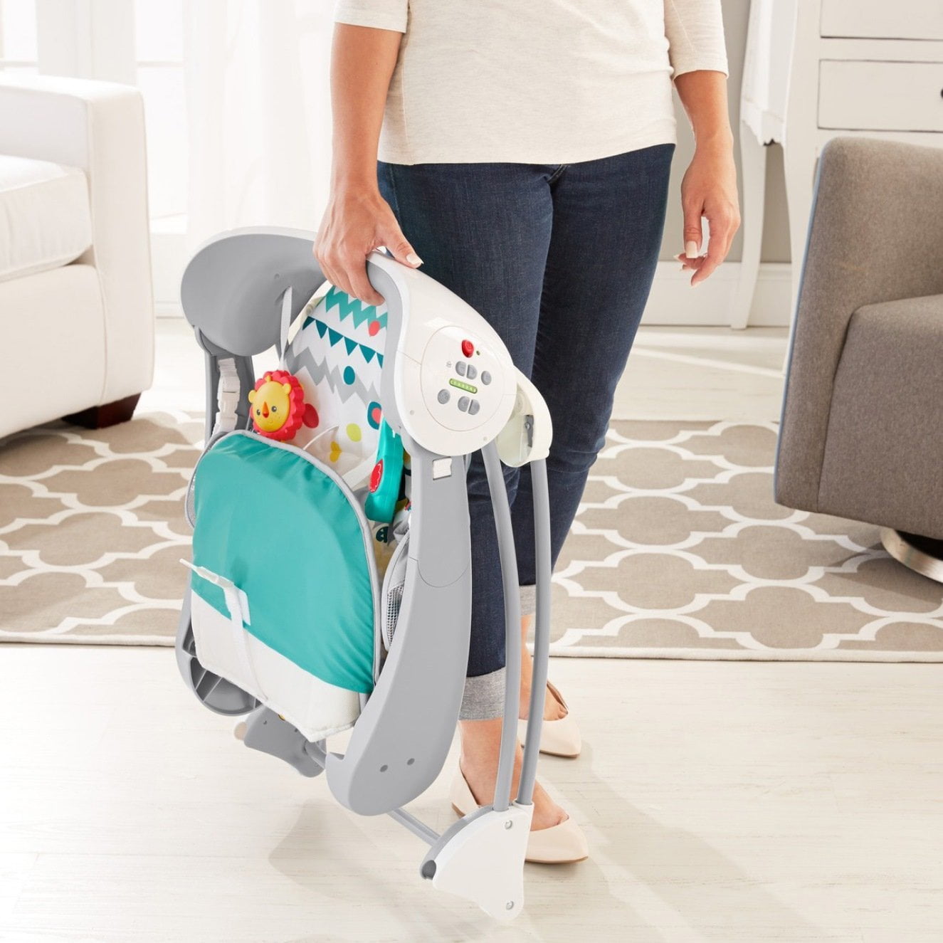 colourful carnival take along swing & seat