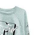 thumbnail image 3 of MTV Ladies Long Sleeve Sweatshirt, Classic Raw Edge MTV Sweatshirt Heather Grey - M, 3 of 6