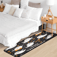 thumbnail image 5 of CURLYOOT Ghost Bow Runner Rug 2'x6' Washable Kitchen Runner Rug Indoor Non Slip Laundry Rugs Cute Halloween Floor Carpet for Hallway Kitchen Entryway Bedroom Living Room, 5 of 9