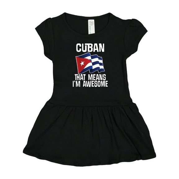 Inktastic Cuban Pride Cuba Flag Girls Baby Dress