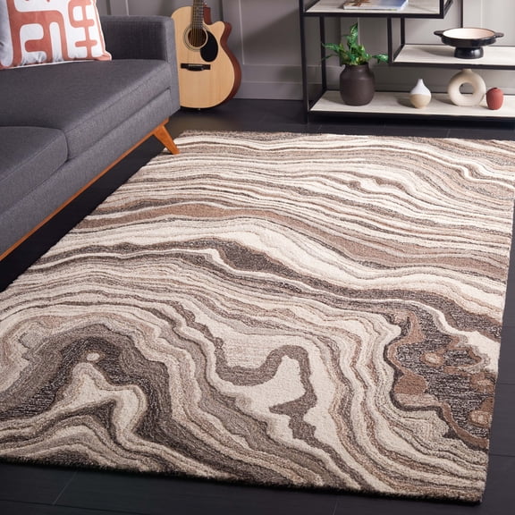 Safavieh Metro Frances Abstract Area Rug, Brown/Ivory, 5' x 8'