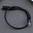 thumbnail image 2 of 1pc 3.5mm Audio Jack Female to Male RJ9 Plug Adapter Converter Cable, 2 of 6