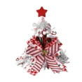 thumbnail image 2 of Sombrero para de Navidad Decorativo Adorno de Navidad Gorra Festiva para Decoración Sombrero con Lazo No Tejido Función Ornamentación Adecuado Arco plateado, 2 of 8