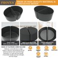 thumbnail image 4 of Forros divisores ovalados de silicona para olla de cocción lenta de 6 cuartos. Insertos para ollas de cocción lenta reutilizables, gruesos, pesados ​​y resistentes, compatibles con la mayoría de los a, 4 of 5