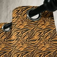 thumbnail image 4 of Ambesonne Tribal Grommet Curtain, Tiger Skin Motif, 50" x 63", Orange and Black, 4 of 6