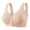 A19-Beige, variant on Front Closure Bras Compression Bra Full Coverage Bras Wireless Bras Plus Size Bra Sleep Bras Bras for Women No Underwire Front Clasp Bras For Senior Women Bralettes for Women Beige