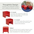 thumbnail image 5 of Early Childhood Resources ELR-14430-RD Tri-Me Adaptable Kids Chair, Red, 5 of 9