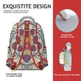 thumbnail image 5 of Vintage Traditional Mandala Backpack with Padded Straps - Lightweight Daypack for Commuters, 5 of 5