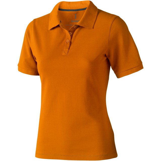 Elevate - Polo modelo Calgary de manga corta para mujer (Naranja)