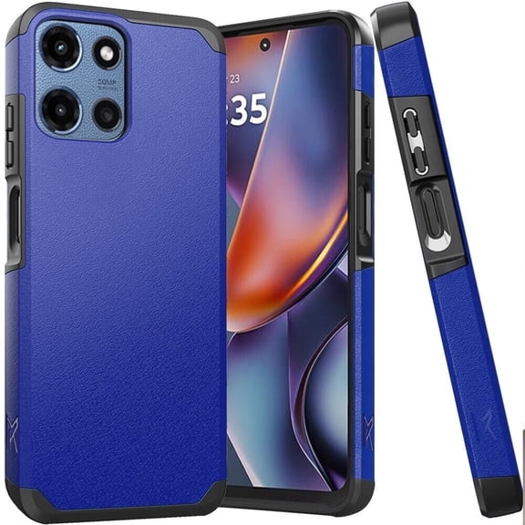 For Motorola Moto G 5G 2025 XT2513V Slim Shockproof Hybrid Cover Cellphone Case - mk Blue