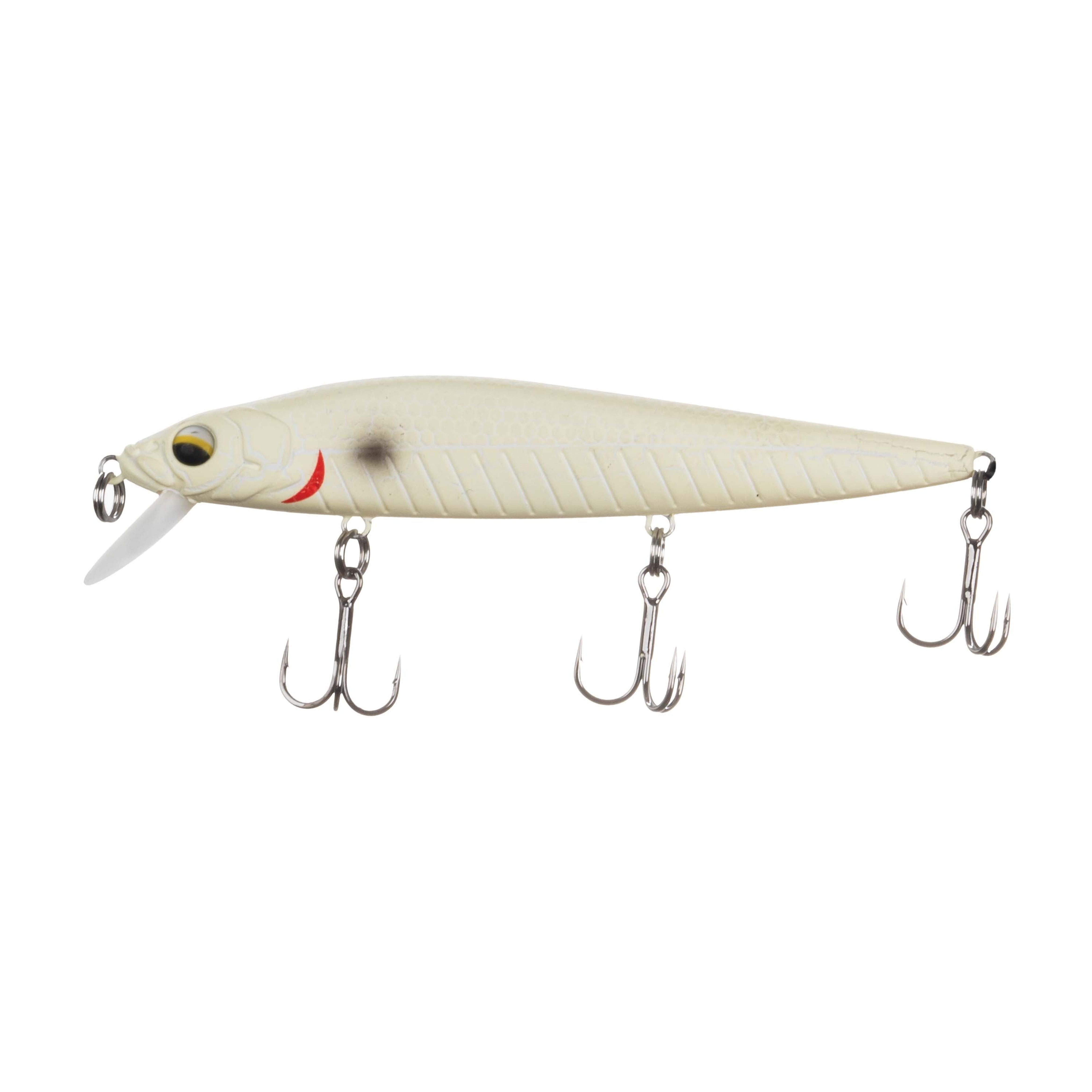 (3 pack) Ozark Trail Freshwater Minnow Fishing Lure, Bone, 1 oz