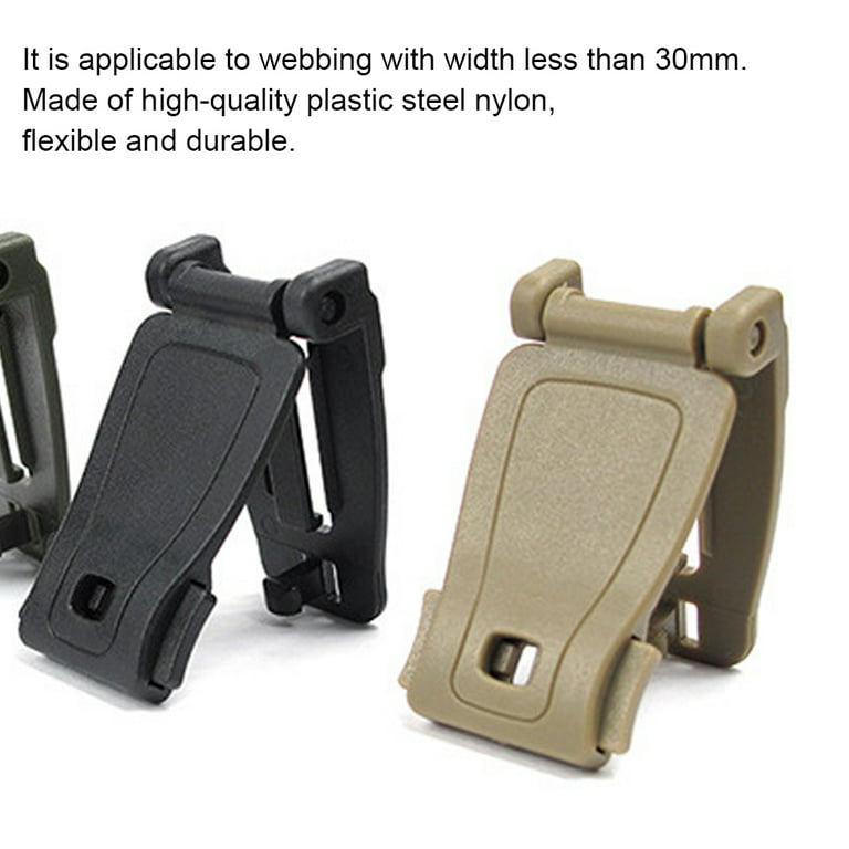 Molle Webbing Backpack Clips Ribbon Buckle Attach D-Type Hanging
