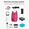 thumbnail image 4 of Mochila plegable para viajes al aire libre, impermeable, para campamento, senderismo, mochilas (rosa roja) Likrtyny  Para estrenar, 4 of 8