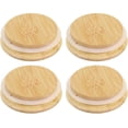 thumbnail image 1 of uxcell 4Pcs 2.64 Inch Bamboo Lids with Silicone Sealing Rings, Wooden Mason Jar Lids Bamboo Lids for Mason Jars Wide Mouth Canning Jar Lids Ball Jars Lids with Silicone Sea for Storage, 1 of 6