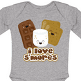 thumbnail image 4 of Inktastic I Love S'Mores Boys or Girls Long Sleeve Baby Bodysuit, 4 of 5
